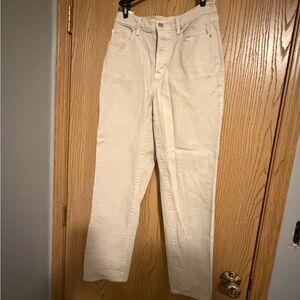 PacSun Cream Straight Leg Pants